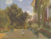 Claude Monet Artist s House at Argenteuil  gggg oil painting on canvas